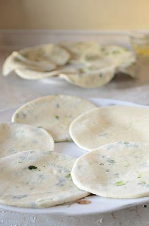 Китайские лепешки с зеленым луком. 08 Китайские лепешки с зеленым луком. 08