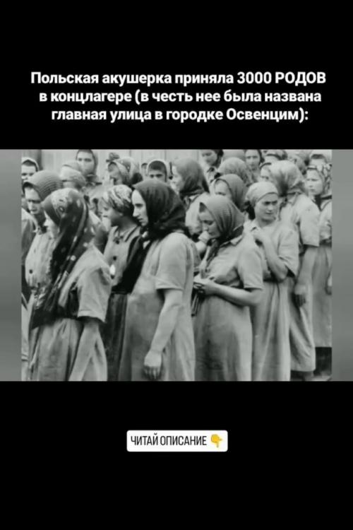1. польская акушерка Станислава лещинская попала в освенцим в 1943.  