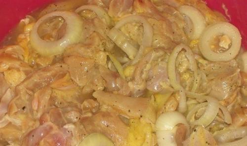 Куриный шашлык с картошкой в духовке. 01 Куриный шашлык с картошкой в духовке. 01