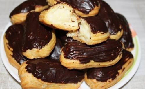 Мы готовим вкусные домашние эклеры. 01 Мы готовим вкусные домашние эклеры. 01