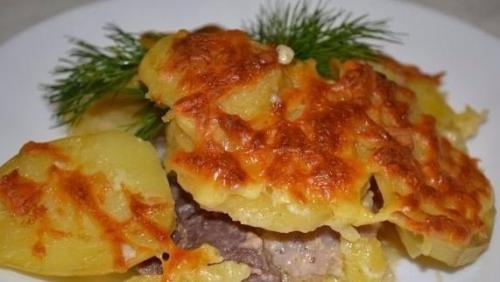 Картофель с мясом по-французски. 06