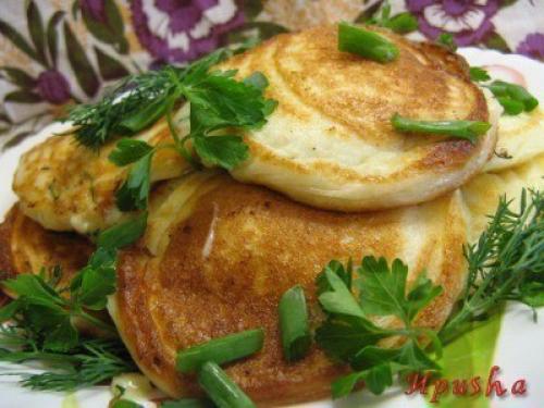 Оладьи в стиле хачапури. Оладьи в стиле хачапури.