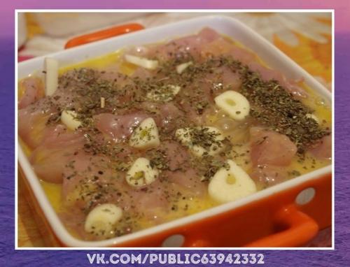 Вкуснющий рецептик.  Диетическая запеканка с курицей и тыквой. 04