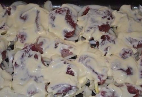 Картофель с мясом по-французски. 03