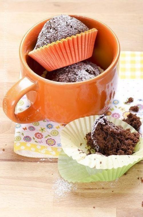 Быстрые шоколадные кексы без яиц. Быстрые шоколадные кексы без яиц.