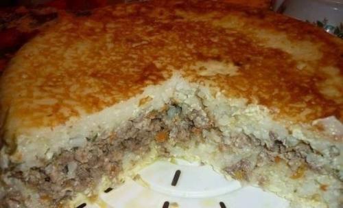 Рисовая запеканка с мясом. Рисовая запеканка с мясом.