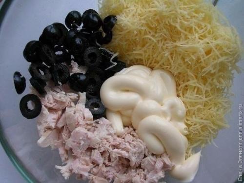 Салат Арбуз.  Ингредиенты: 01