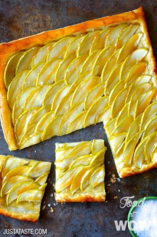 Яблочный пирог с соленой карамелью. Яблочный пирог с соленой карамелью.