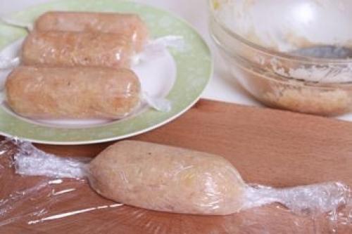 Домашние сосиски из курицы. 05 Домашние сосиски из курицы. 05