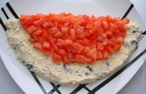 Салат Арбуз.  Ингредиенты: 04