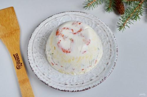 Заливной салат с креветками и авокадо. 09 Заливной салат с креветками и авокадо. 09