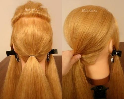 Фото - урок выполнение вечерней прически шаг за шагом. 02