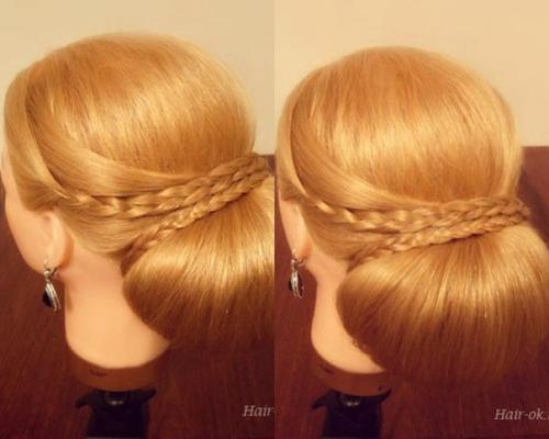 Фото - урок выполнение вечерней прически шаг за шагом. 09