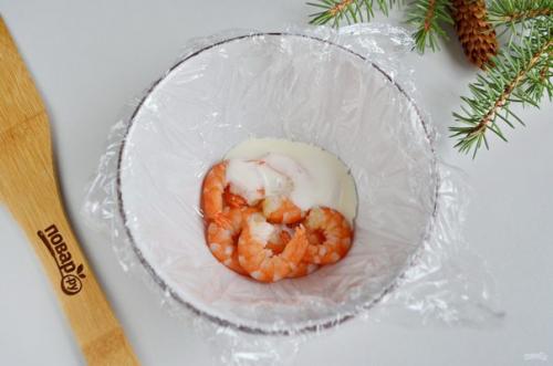 Заливной салат с креветками и авокадо. 05 Заливной салат с креветками и авокадо. 05