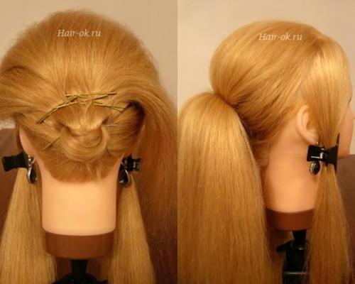 Фото - урок выполнение вечерней прически шаг за шагом. 04