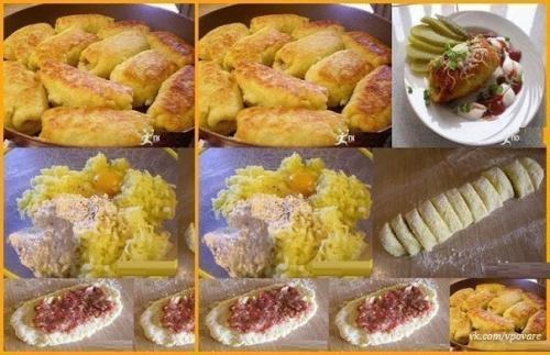 Картофельные рулетики. Ингредиенты: Картофельные рулетики. Ингредиенты: