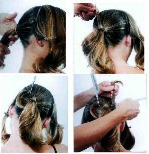 Эффектная праздничная прическа.

