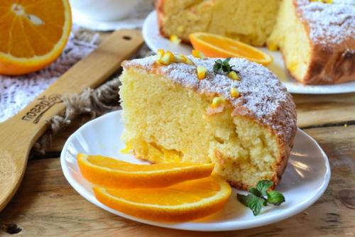Нежный пирог с апельсинами. 09