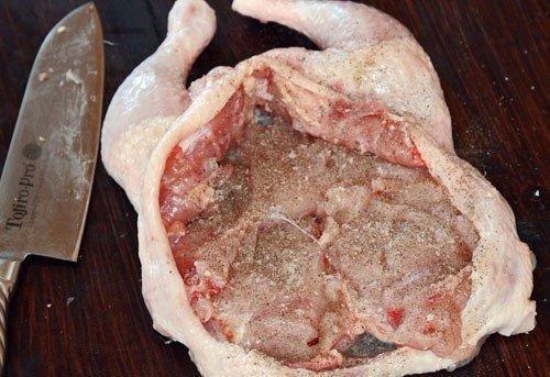 Новогодняя курочка без костей, фаршированная по-тоскански. 03