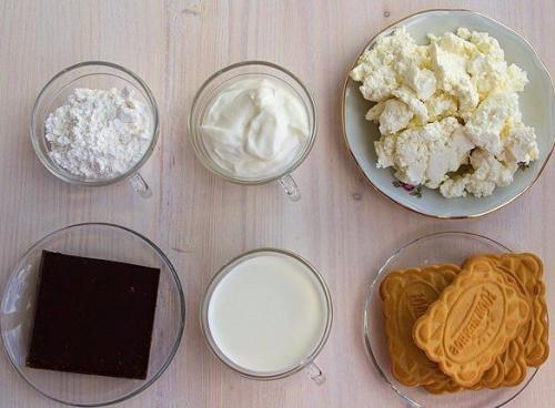 Десерт без выпечки Творожный Домик. 01