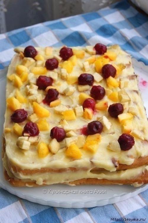 Оригинальный и вкусный летний торт Тропиканка. 02 Оригинальный и вкусный летний торт Тропиканка. 02