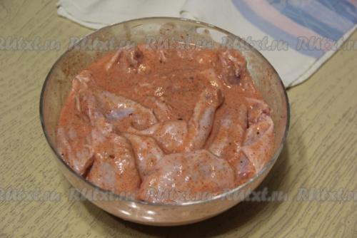 Куриные крылышки в кефире в духовке. 05 Куриные крылышки в кефире в духовке. 05