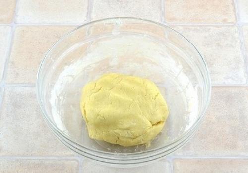 Творожный пирог с персиками. 04