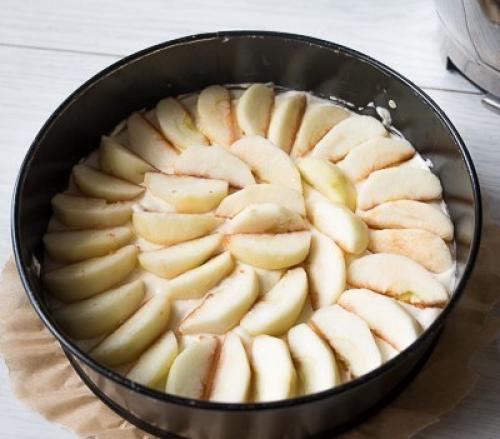 Классическая яблочная шарлотка. 05 Классическая яблочная шарлотка. 05