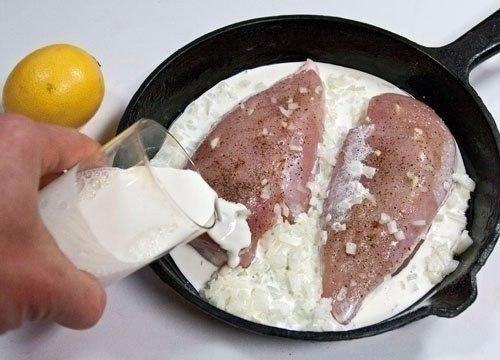 Куриные грудки, запеченные в сливках под сыром. 02