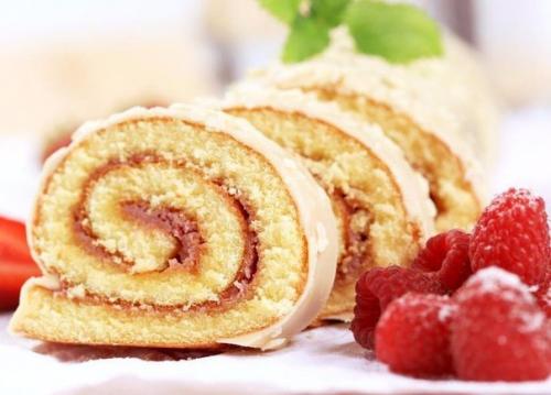 Топ - 9 быстрых бисквитных рулетиков к чаю? 06