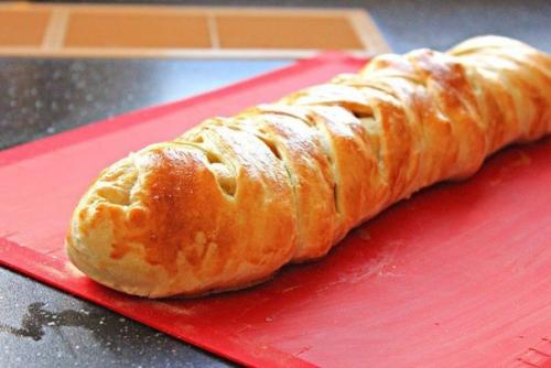 Яичница - болтунья в слоёном тесте. 09