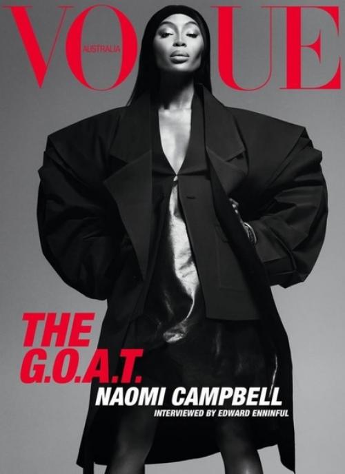 Супермодель наоми Кэмпбелл на новой обложке австралийского Vogue. 02