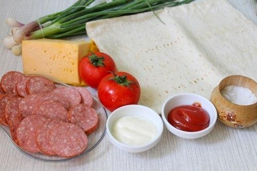 Эконом пицца на лаваше - быстро и очень вкусно! 01