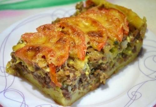 Открытый мясной пирог?