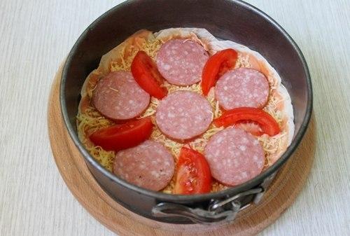 Эконом пицца на лаваше - быстро и очень вкусно! 06