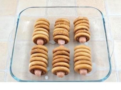 Сосиски в сушках. 02 Сосиски в сушках. 02