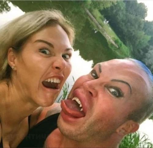 Вот такая вот неординарная пара: Александр шпак и Ирина мещанская. 04