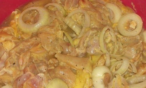 Куриный шашлык с картошкой в духовкe. 01 Куриный шашлык с картошкой в духовкe. 01