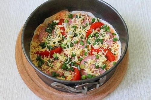 Эконом пицца на лаваше - быстро и очень вкусно! 07