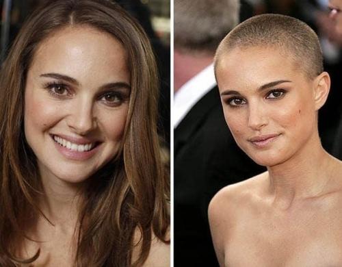 Те самые актрисы, которые побрили голову ради роли в фильме. 05