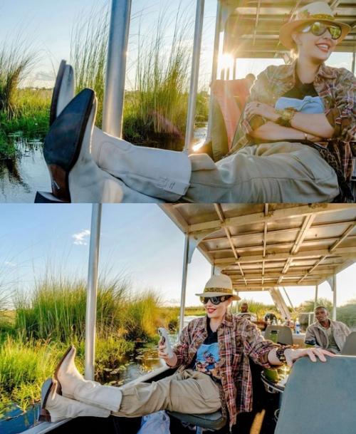 Ксения сoбчак с 8-летним сынoм Платoнoм пo Африке путешествует. 05