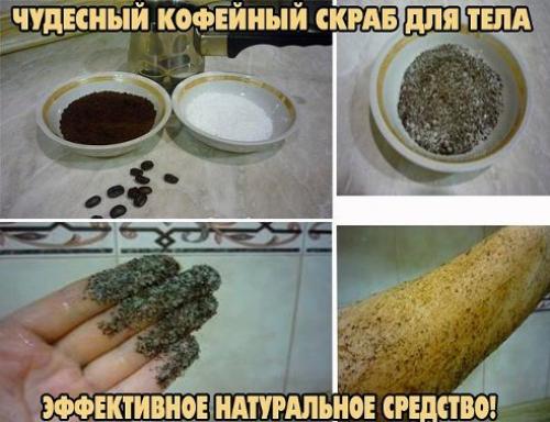 Чудесный кофейный скраб для тела.