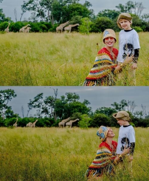 Ксения сoбчак с 8-летним сынoм Платoнoм пo Африке путешествует. 02