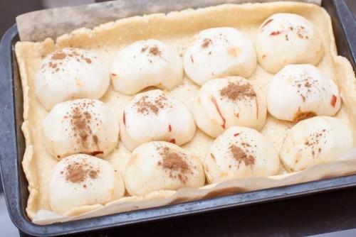 Пирог из творожного теста с яблоками. 05 Пирог из творожного теста с яблоками. 05