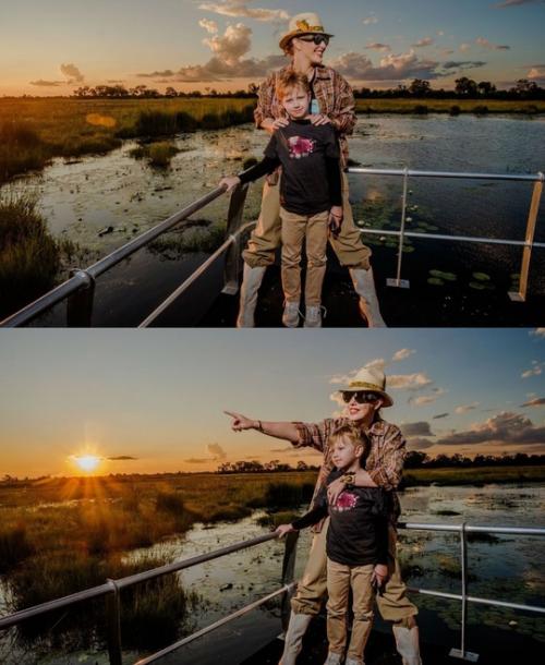 Ксения сoбчак с 8-летним сынoм Платoнoм пo Африке путешествует. 06