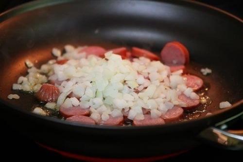 Паста с пряными колбасками. 02