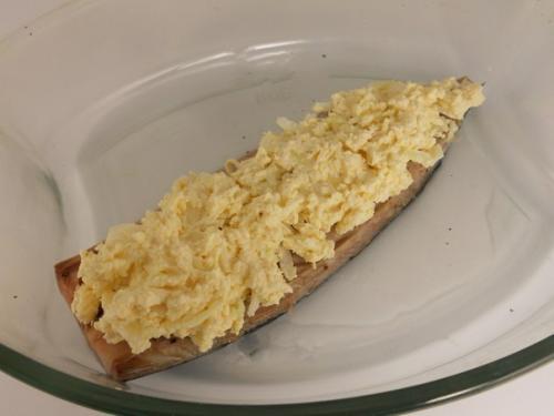 Запеченная скумбрия с сыром. 05