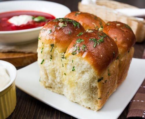 Чесночные булочки к борщу.