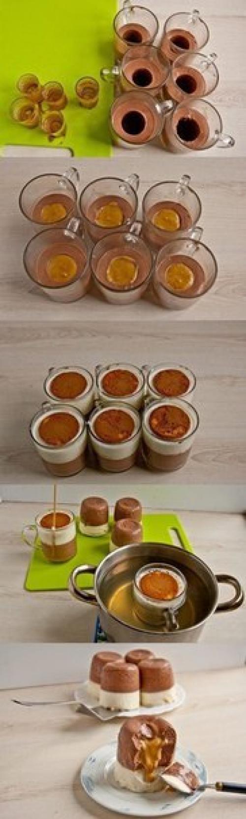 Мини - чизкейки с карамелью (без выпечки. 01 Мини - чизкейки с карамелью (без выпечки. 01