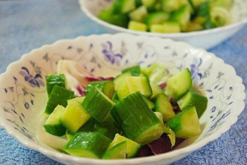 Овощной салат с сыром Фета. 02